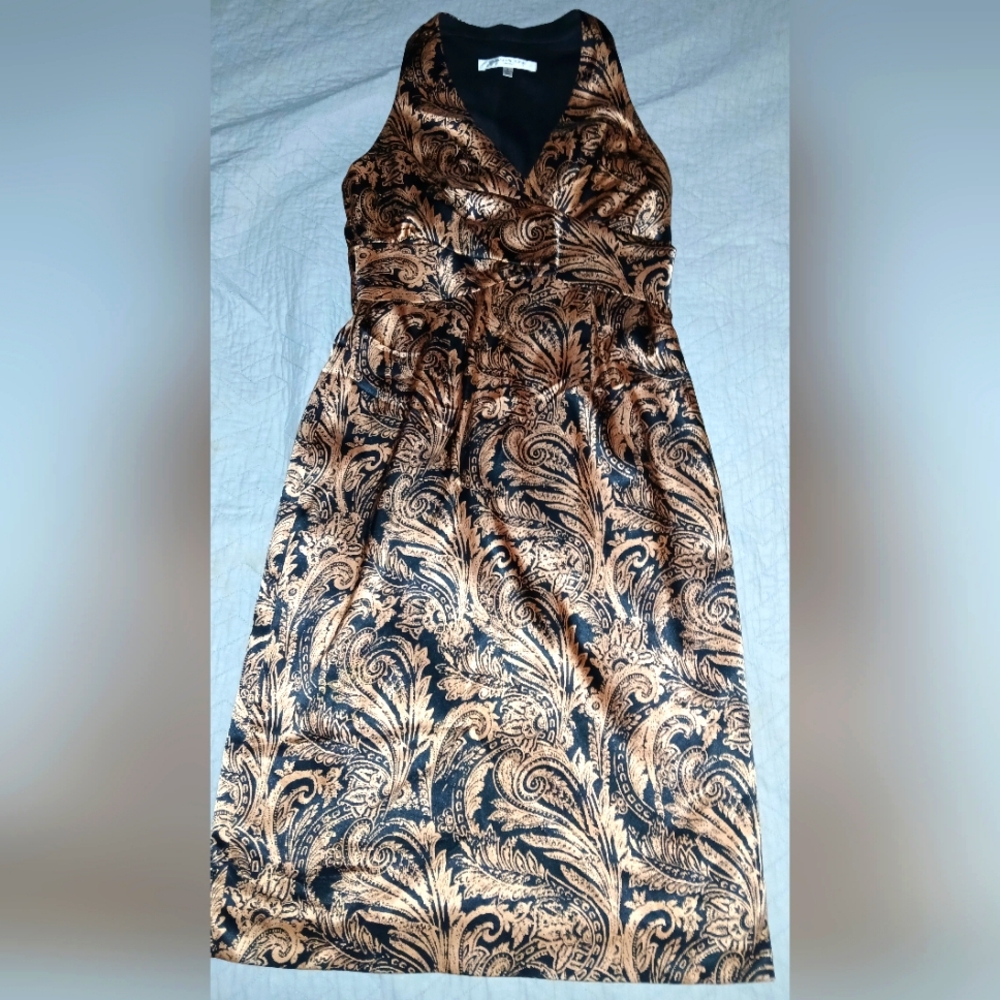 Evan Picone Side Zip Sleeveless Dress Sz 4 EUC